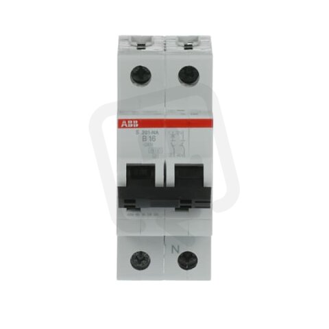 ABB S201-B16NA jistič 1F odpojení N vodiče (1+NA) 16 A char. B 6kA