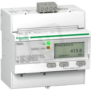 Elektroměr iEM3455, nepřímé měření, komunikace Modbus SCHNEIDER A9MEM3455
