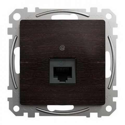 Sedna D/E Datová zásuvka 1xRJ45 kat. 5e UTP, Wenge SCHNEIDER SDD181451
