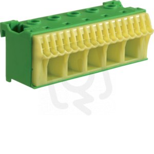 QuickConnect bezšroubový blok PE, zelený, 22 svorek, 5x25+17x4mm2, šíře 90mm