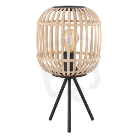 Stolní svítidlo BORDESLEY 1xE27 černá/dřevo 28W IP20 EGLO 43218
