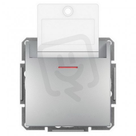 Asfora Spínač pro hotelové karty, alu SCHNEIDER EPH6200161