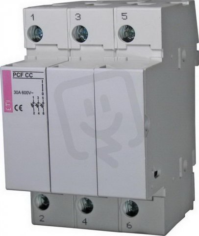 Pojistkový odpínač PCF CC, 3p,30A, 600V AC/DC ETI 002550104