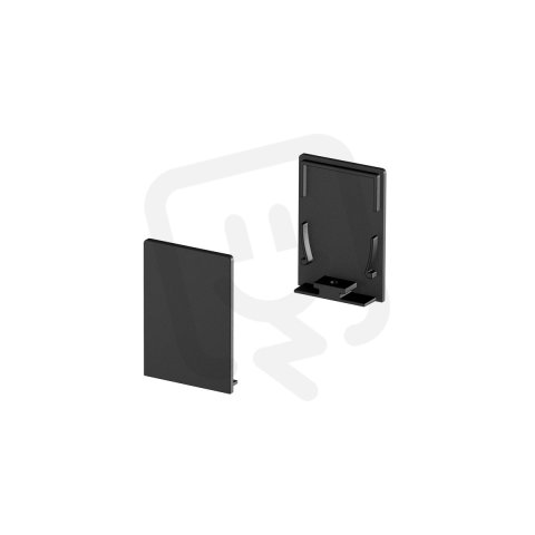 GRAZIA 20 koncová krytka profilu GRAZIA standardní 2 ks vysoké černá SLV 1000570