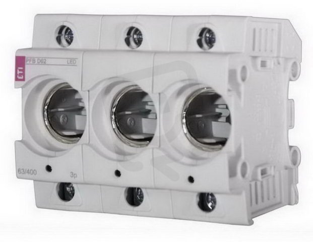 Pojistkový spodek PFB D02 3p LED D02 ETI 002510024