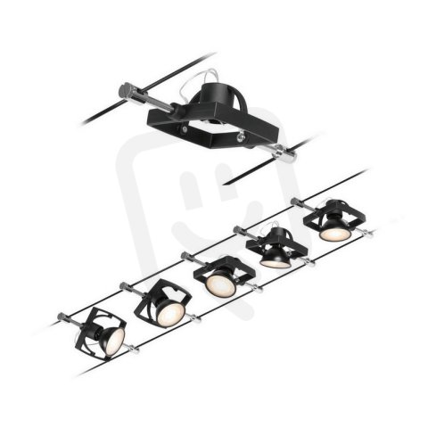 MacII Wire Set max5x10W GU5.3 Black matt