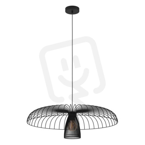 Závěsné svítidlo CHAMPERICO 1xE27 770 černá 60W IP20 EGLO 390216