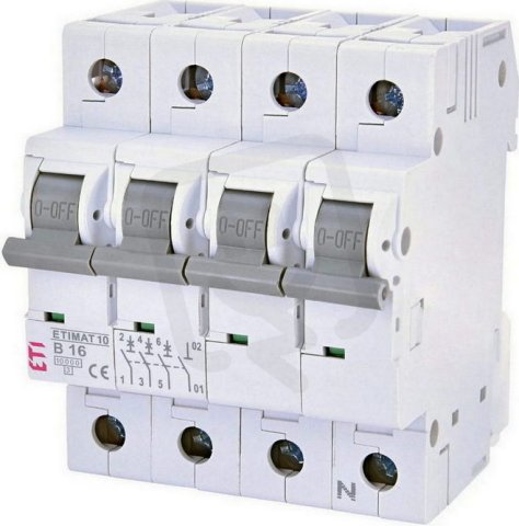 Jistič ETIMAT COLOUR 3p+N B16 10kA ETI 002100416