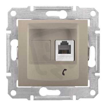 Sedna Zásuvka telefonní 1xRJ11, Titan SCHNEIDER SDN4101168