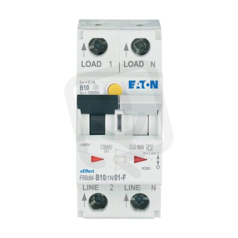 Digitální chránič s jističem 10kA FRBdM-B10/1N/01-F char B 1+N-pól 10A 0,1A