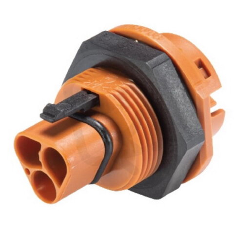 vidlice vestavná gesis RST, 2-pól, pružinové svorky, M25, hnědá