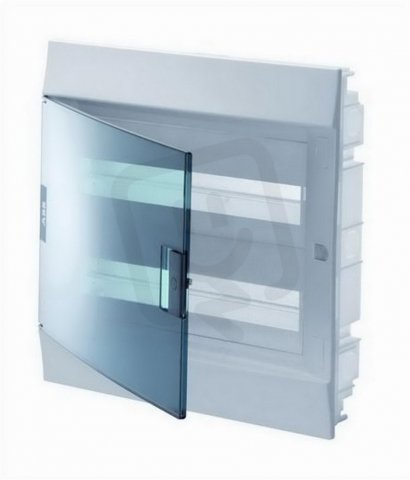 Zapuštěná rozvodnice ABB IP41/24M, Mistral41F vč. N/PE, průhledná dvířka