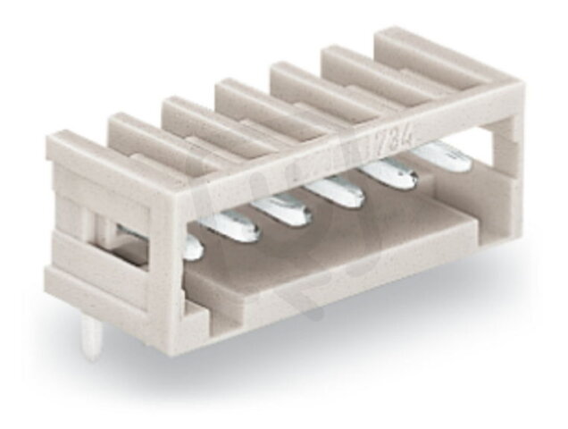 Konektor s pájecími piny THT pájecí kontakt 0,8x0,8 mm úhlové světle šedá 9pól.