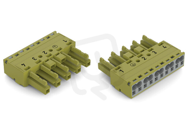 Zdířka 5pól. Kód. B světle zelená WAGO 770-265/073-000