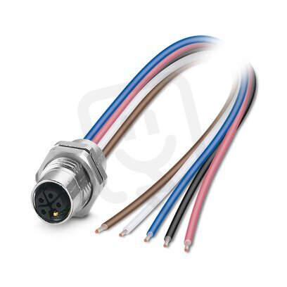 SACC-DSI-M12FSL-4FE-M16XL/1,0X Přístrojový konektor zezadu stěny 1238579
