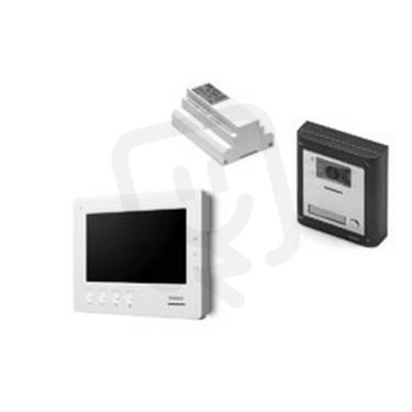 VIDEX BUS2 7'' handsfree videosouprava, 1 úč., ZM, broušená nerez, rybí oko