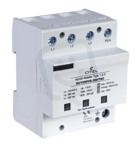 Přepěťová ochrana 1+2+3 AC DUT 250VG-300/TNC CITEL 3588