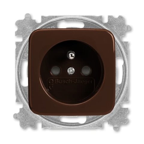 ABB REFLEX Zásuvka chráněná s clonkami bezšroubová hnědá 5519B-A02357 H