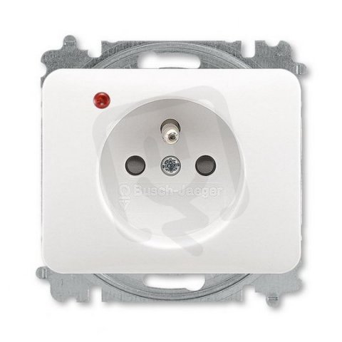 ABB 5599B-A0235724G Zásuvka 1násobná s ochraným kolíkem,s ochranou před přepětím