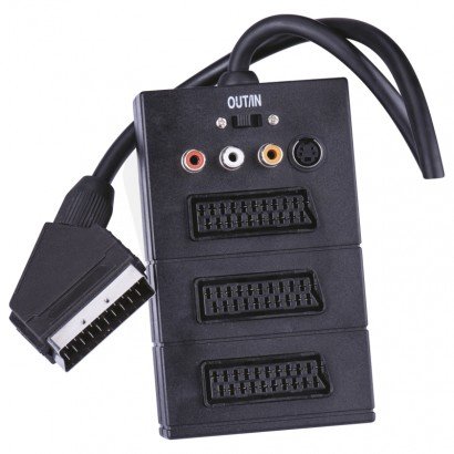 AV kabel SCART-3SCART+3RCA+SVHS 0,5M Emos SB2300