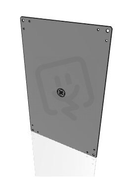 Deska montážní ARIA 64 kovová pozink 2mm ABB 831066