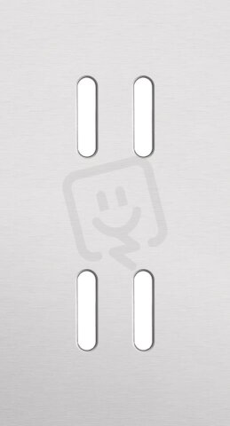 2násobný čelní panel, svislý, NIKO Rocker alu GREY BRUSHED 155-56852