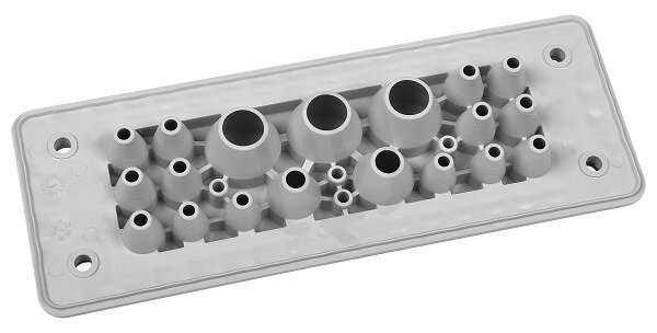 Průchodová deska MH24 F23-1 (IP66) černá MOREK MBA8N23B24