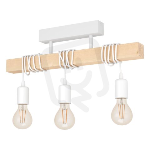 Stropní svítidlo TOWNSHEND bílá/dub 3X60W IP20 EGLO 44082