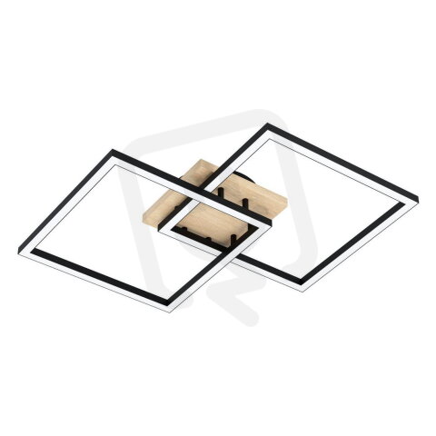 Závěsné svítidlo BARBOTTO GU10 černá/dřevo 4X4,5W IP20 EGLO 901733