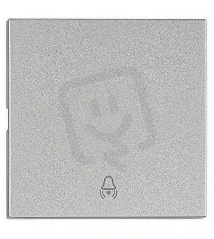 Kryt spínačů a ovladačů, symbol zvonek, stříbrný SCHRACK EV122203--