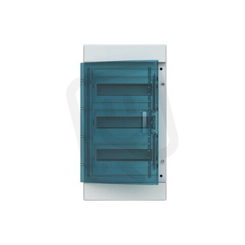 Nástěnná rozvodnice ABB IP65/36M (12x3), Mistral65 vč. N/PE, průhledná dvířka