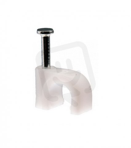 Příchytka kabelová s hřebíkem, 4-6mm, bílá MALPRO 8265
