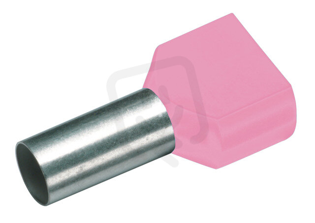 Izolovaná dvojitá dutinka Cu 2 x 0,25/8 mm, fialová (100 ks) CIMCO 187715