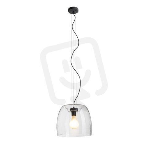 ORLANDO 35 závěsná čiré sklo/černá 230V E27 24W RENDL R14395