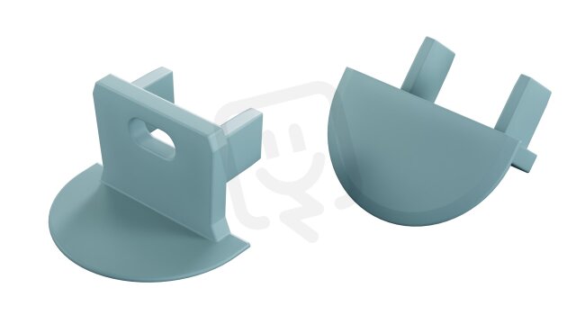 Koncovka profilu EC-PROFIL AXIN SKY BLUE WITH HOLE GREENLUX GXLP1505