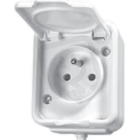 Schneider E074110 Serie C, Nt 130H-Šedá, Zásuvka 16A/230V 2P+PE