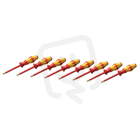 Sada 8ks šroubováků plochých 1000V Kraftform, rozměry 2,5-10mm SR 10 SET