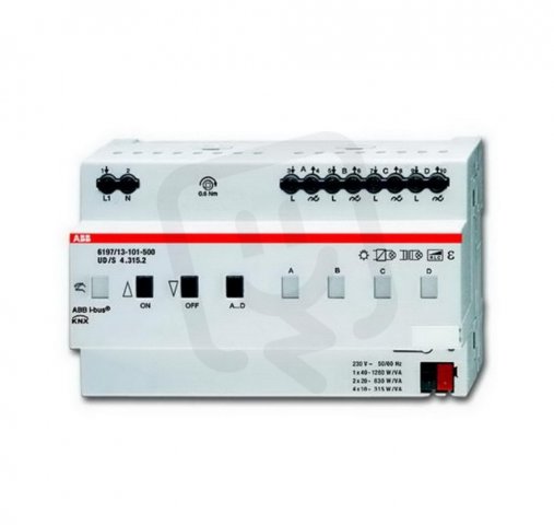 ABB Abb I-Bus Knx 6197-0-0037 Stmívací akční člen 4x 315 až 1x 1 260 W/VˇA