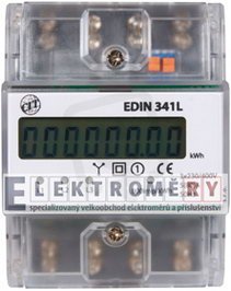 Elektroměr EDIN 341L, 3f.1s. 3x80A, LCD, neověřený E1530