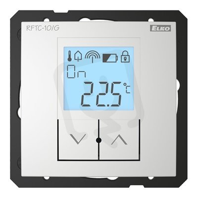 Jednoduchý bezdrátový regulátor teploty (hliník) RFTC-10/G hliník ELKO EP