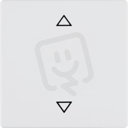 KNX RF tlačítko žaluziové bezdrátové, Q.x, bílá, sametová BERKER 85245229