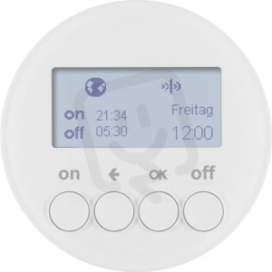 KNX RF časový spínač, quicklink, R.x/serie 1930/R.classic, bílá lesk 85745239