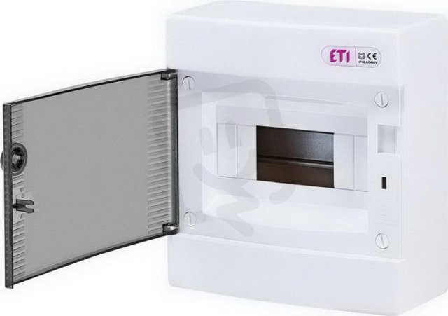 Nástěnná rozvodnice ECT8PT 8M (1x8) IP40 ETI 001101000