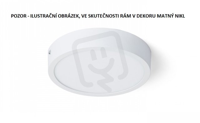 HUE R 17 stropní matný nikl 230V LED 18W 3000K RENDL R12798