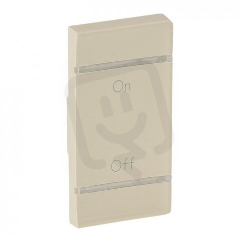 VALENA LIFE KRYT PRO MYHOME_UP SYMBOL ON/OFF PRAVÝ 1MODULOVÝ BÉŽOVÝ LEGRAND