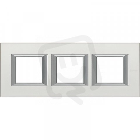 Legrand HA4802M3HSAN BTAX Rámeček2+2+2 HOR. STŘÍBRO