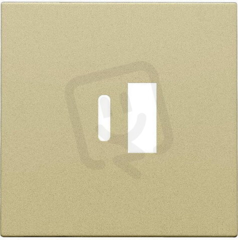 Kryt USB A+C nabíječky - ALU GOLD NIKO 221-68002