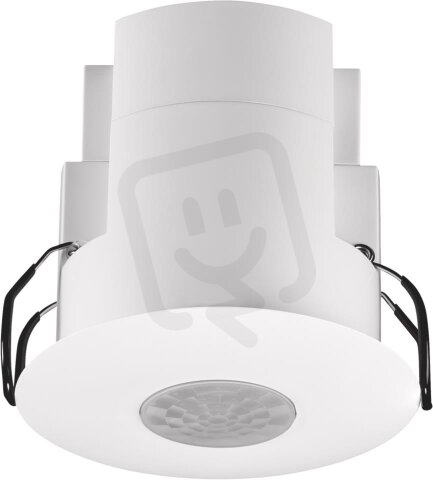 Plochý detektor přítomnosti/nepřítomnosti 230V AC, 360°, 1-kanál, 12m, (white)
