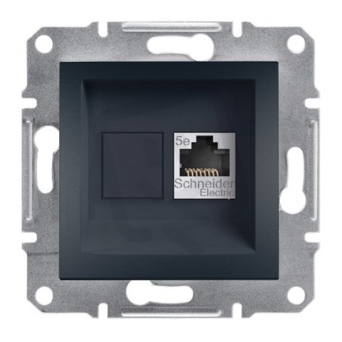 Asfora Zásuvka datová RJ45, kat.5e STP, antracit SCHNEIDER EPH5000171