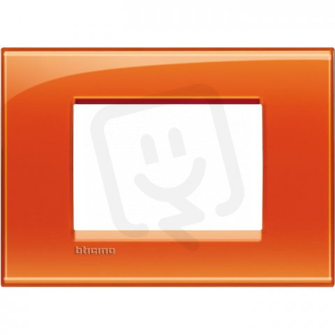 BTICINO LIVINGLIGHT RÁMEČEK HRANATÝ 3MODULOVÝ ORANŽOVÝ LNA4803OD